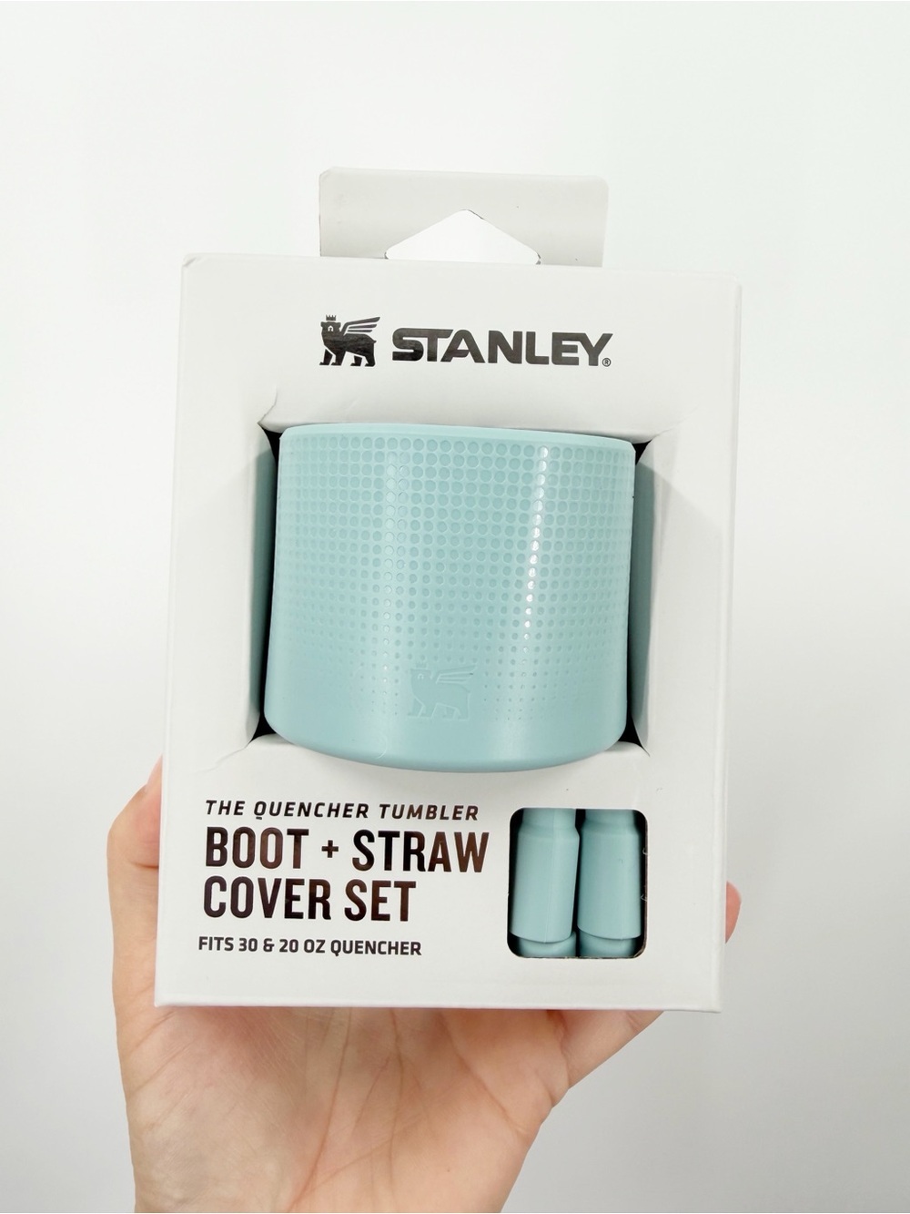 Stanley Quencher Teal Seafoam Boot and Straw Cover Set